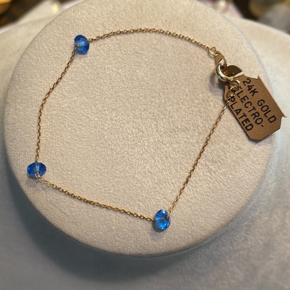 Vintage 24k Gold Electroplated 7” Bracelet
